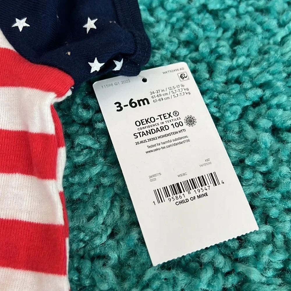 Child of mine, onesie, boys, size 3–6 new 4th July